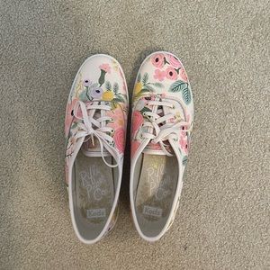 Keds x Rifle Paper co ; size 8.5 , worn once